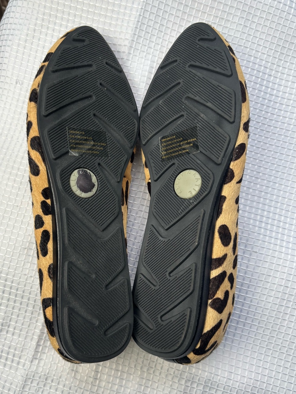 Kelly & Katie Leopard-Print Pointed Toe Flats Genuine Cow Hair & Leather Size 7 - Picture 6 of 13